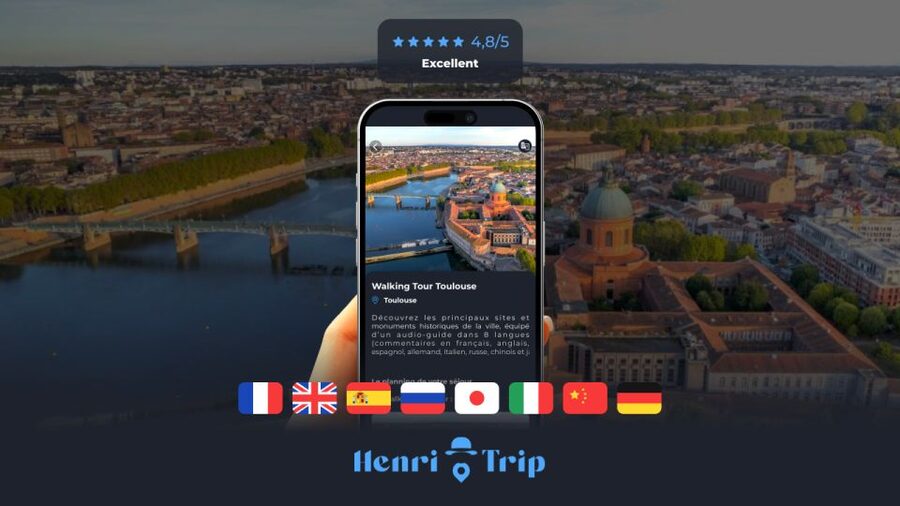 Toulouse : Walking tour with audio guide à télécharger - Language quality and listening expectations