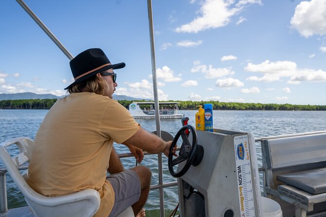 Trinity Inlet Self-Drive Pontoon Boat Hire in Cairns - Taking the helm without a boat license