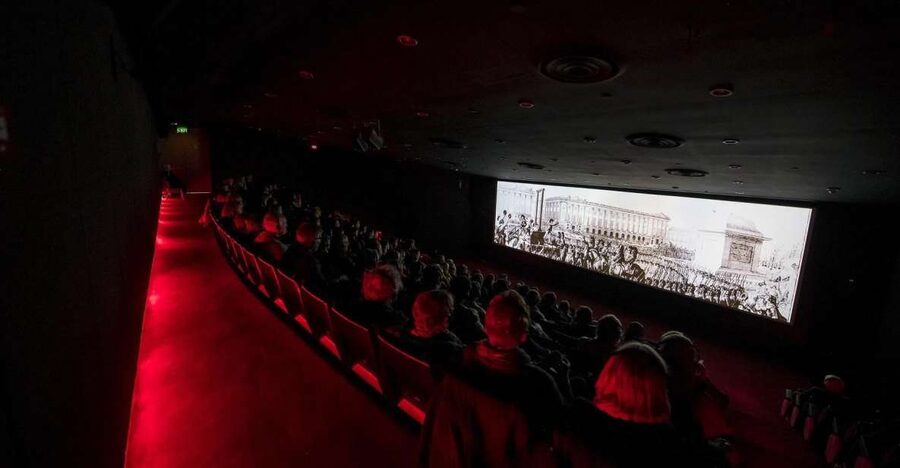 Valletta: "The Malta Experience" Audio-Visual Show Ticket - Entering the panoramic auditorium in Valletta