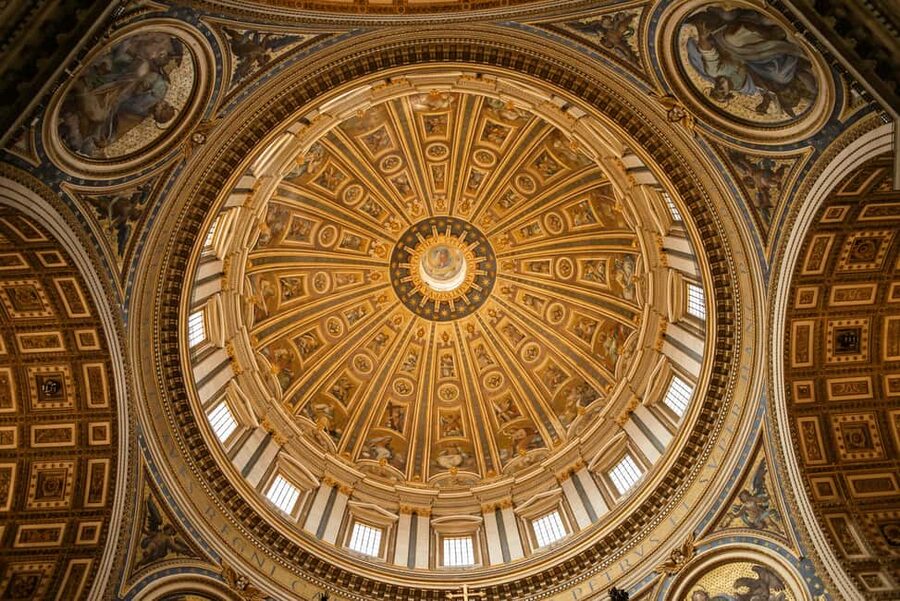 Vatican Full access: St.Peter's Basilica, Dome, Tombs+Audio - Climbing the Dome for Rome’s best view