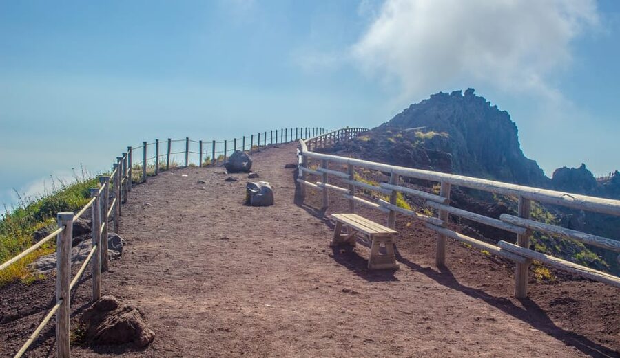 Vesuvius National Park Skip-The-Line Ticket and Audio Guide - Walking up Mount Vesuvius to the crater rim