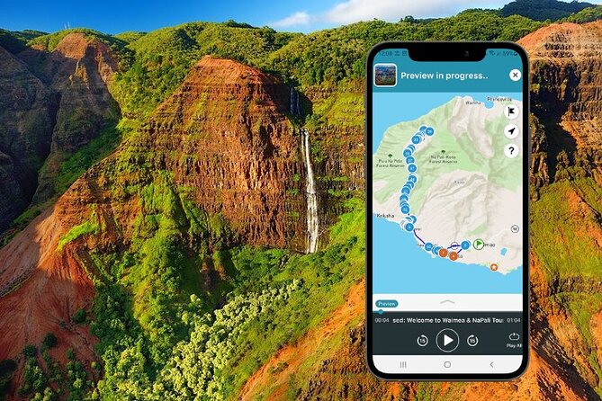 Waimea Canyon & Na Pali Driving Tour app - Starting from Poipu and getting the app ready