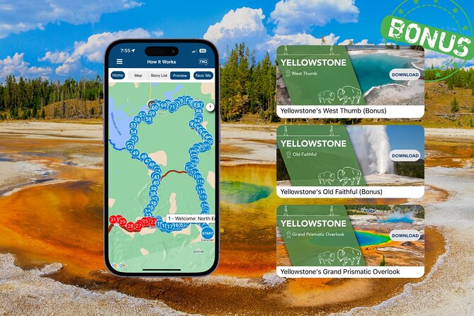 Yellowstone National Park Self-Guided Driving Audio Tour - Download everything before you reach the entrance