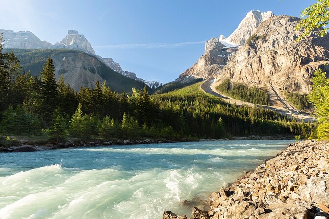 Yoho National Park Self-Guided Driving Audio Tour - The Lower Spiral Tunnel viewpoint and a railway problem