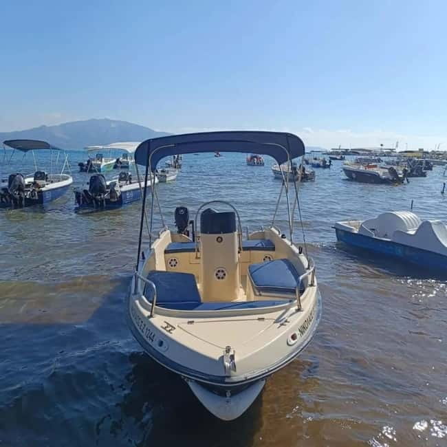 Zakynthos: Private Self-Drive Speedboat Rental No Licence - Swimming, snorkeling, and cave stops